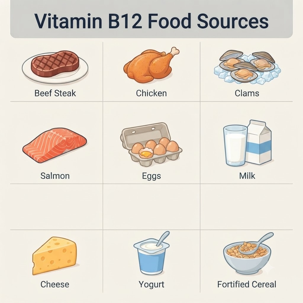 Vitamin B12 Food Sources