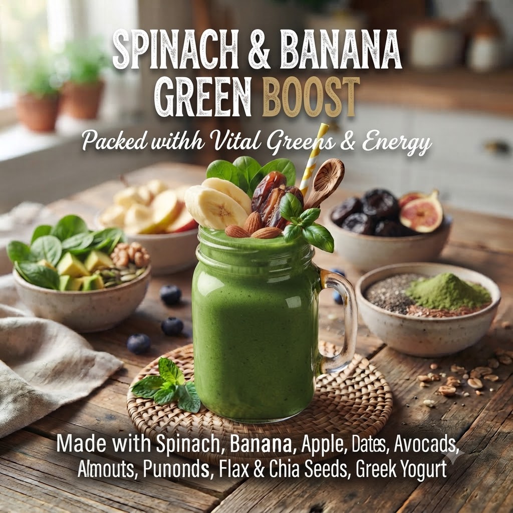 Spinach & Banana Green Smoothie
