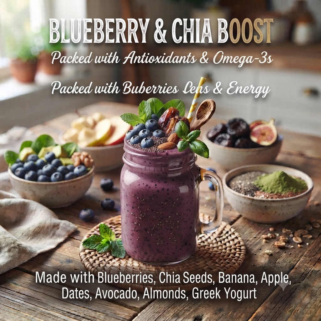 Blueberry & Chia Seed Smoothie
