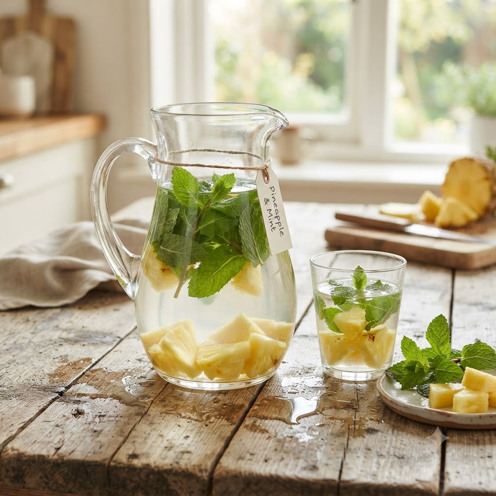 Pineapple & Mint Detox Water