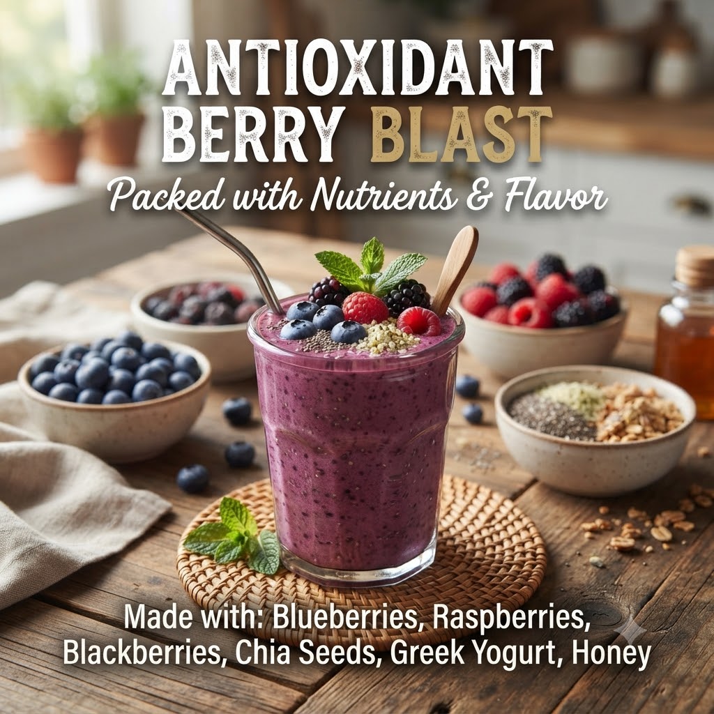 Berry Smoothies Packed with Antioxidants
